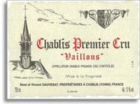 Domaine Vincent Dauvissat - Chablis 1er Cru Vaillons 2014
