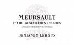 Benjamin Leroux - Meursault 1er Cru Genevrieres Dessous 2019